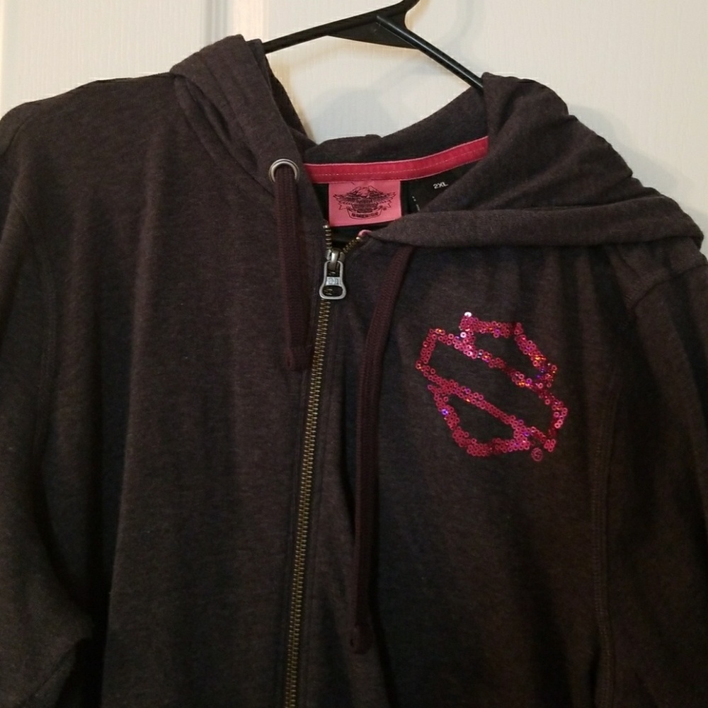 Harley-davidson zip up hoodie